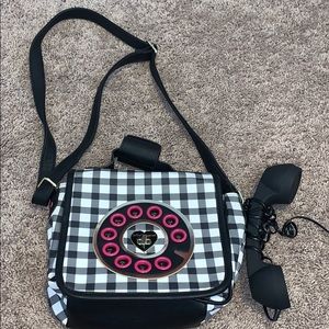 betsey johnson telephone purse